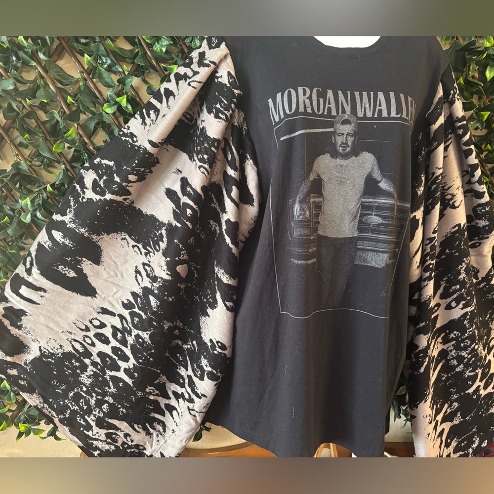 UPCYCLED one of a kind, MORGAN WALLEN Country Rock Band Music T Shirt